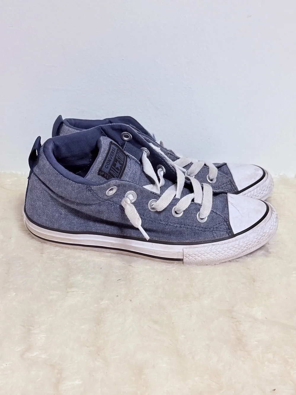 Converse Chuck Taylor All Star Junior Sz 3 High Street Shoes Blue